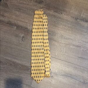 Yellow Patterned Men's Tie